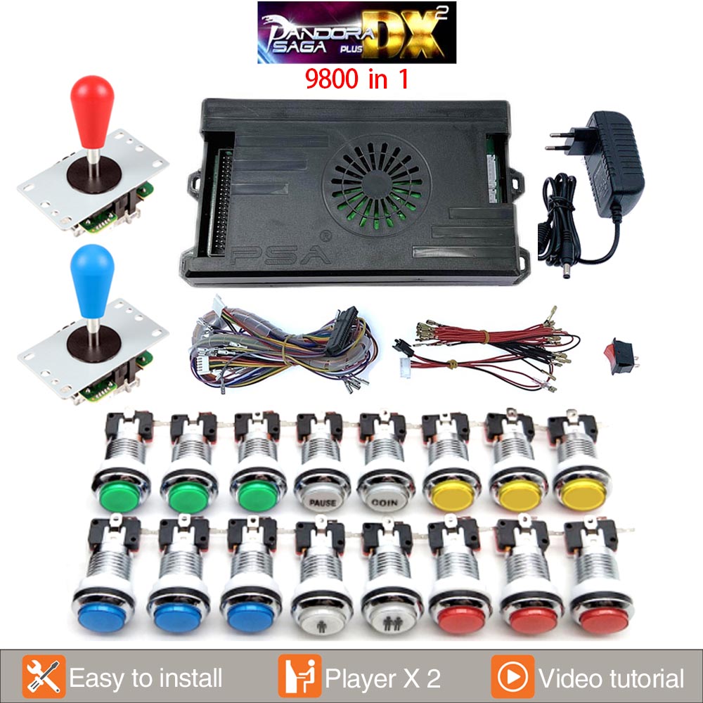 Pandora Saga DX 2 صندوق وحدة ا - مراجعة Trackball Controller Arcade وسعره